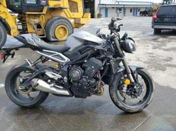  Salvage Triumph Motorcycle Street