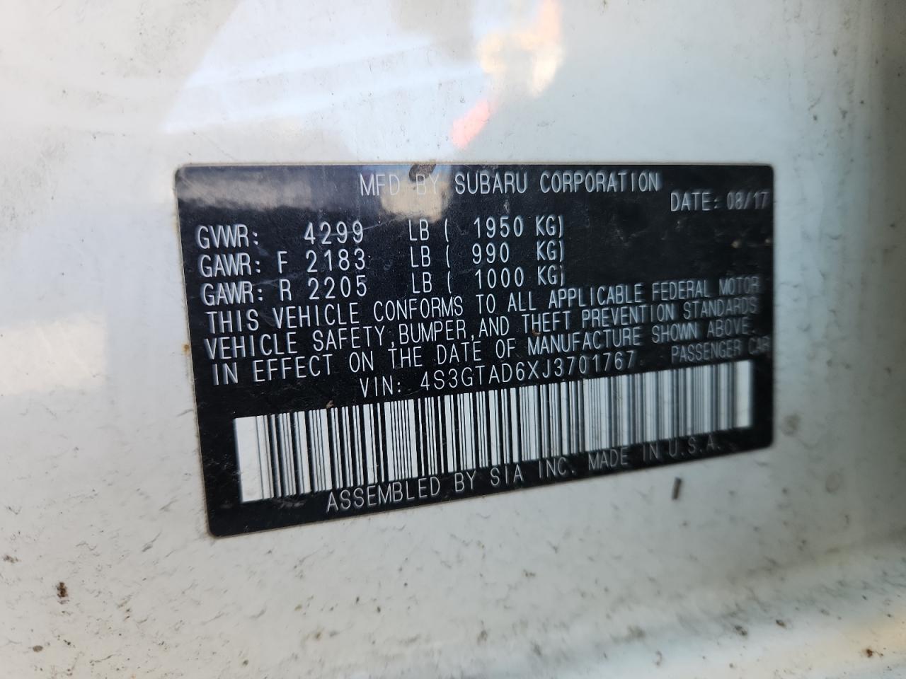 Subaru Impreza Premium Plus Image 13