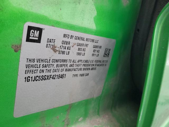 Chevrolet Sonic Lt Image 12