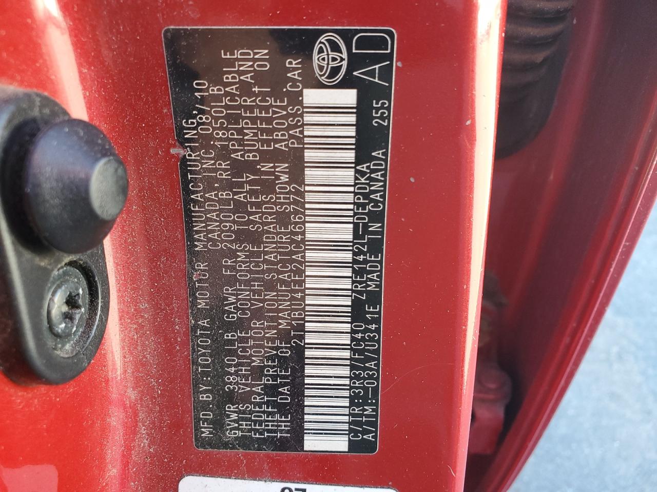 Toyota Corolla Base Image 8