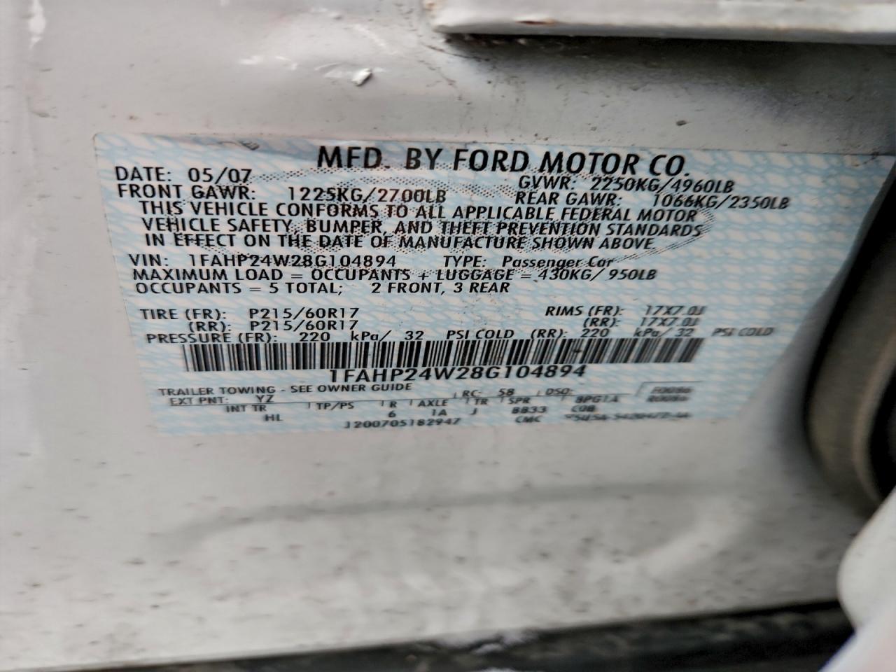 Ford Taurus Sel Image 8