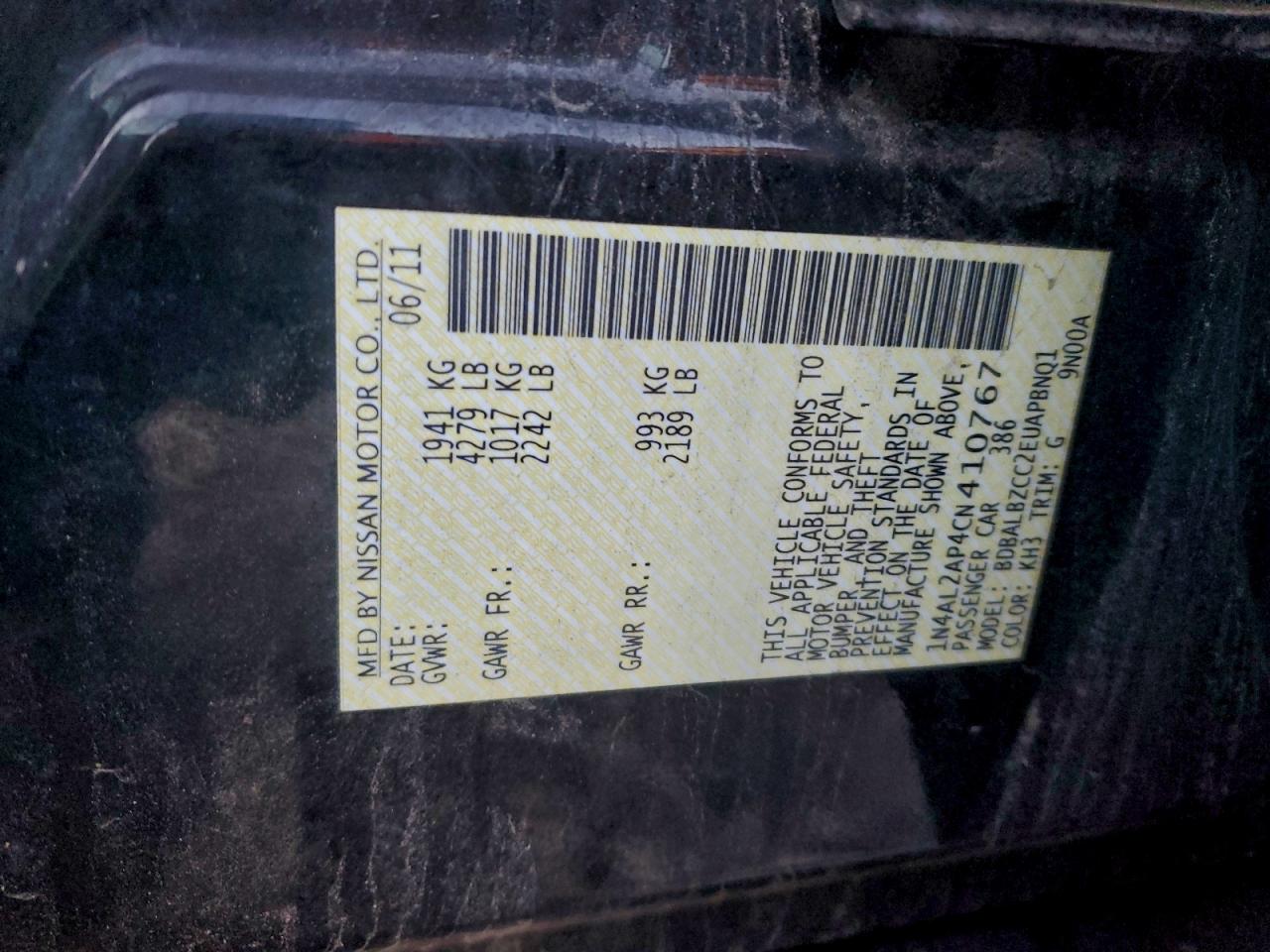 Nissan Altima Base Image 7