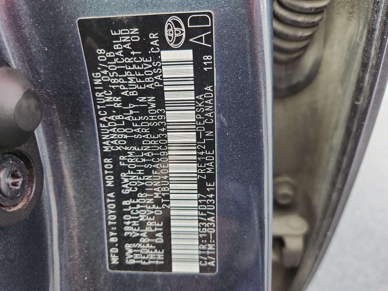 Toyota Corolla Base Image 5