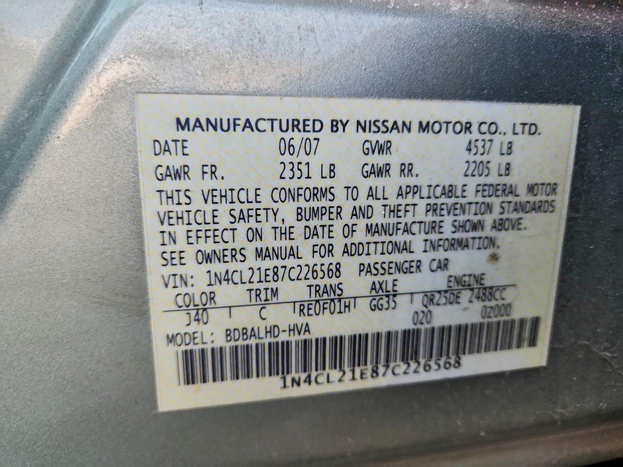 Nissan Altima Hybrid Image 11