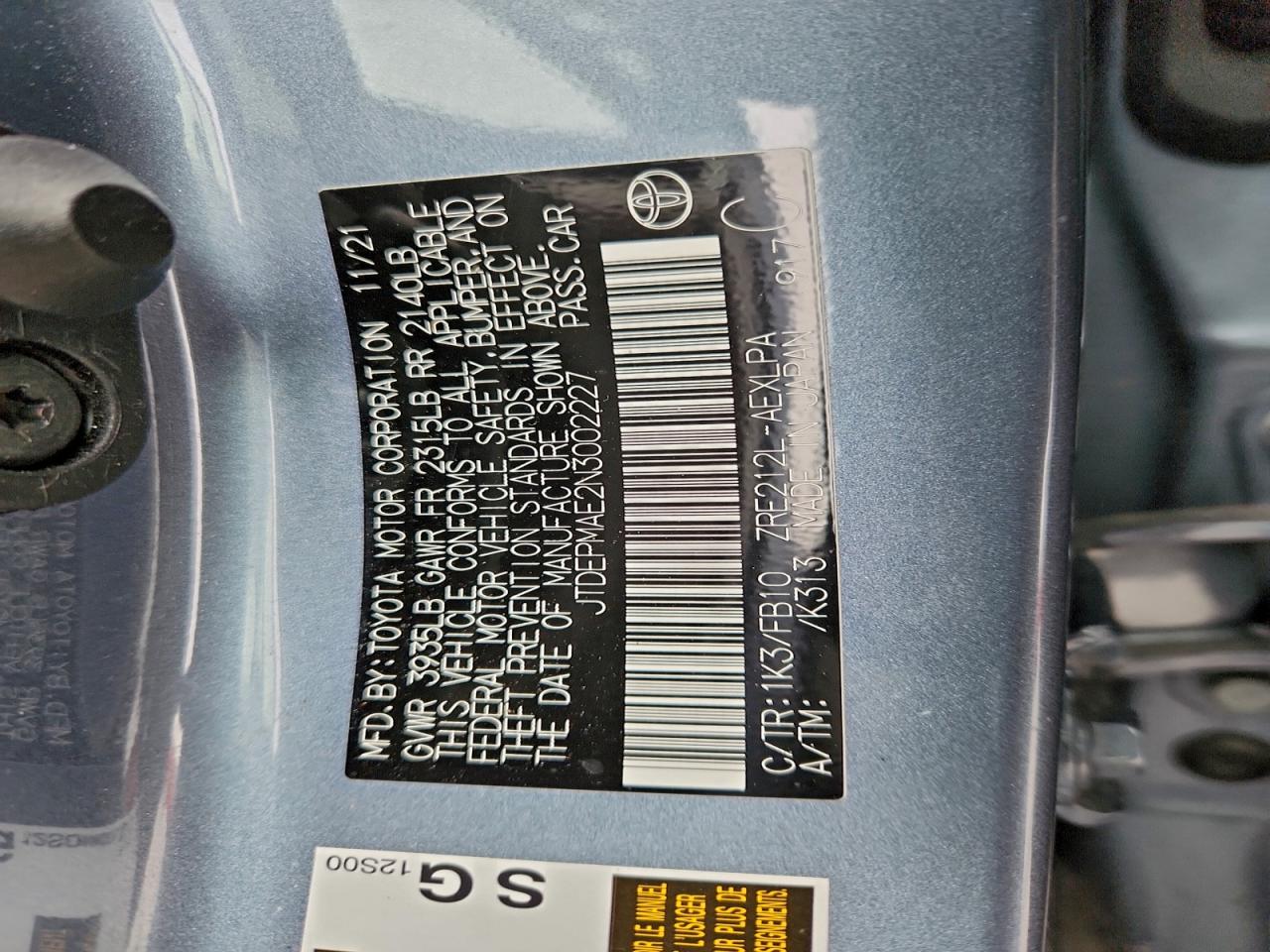 Toyota Corolla Le Image 5