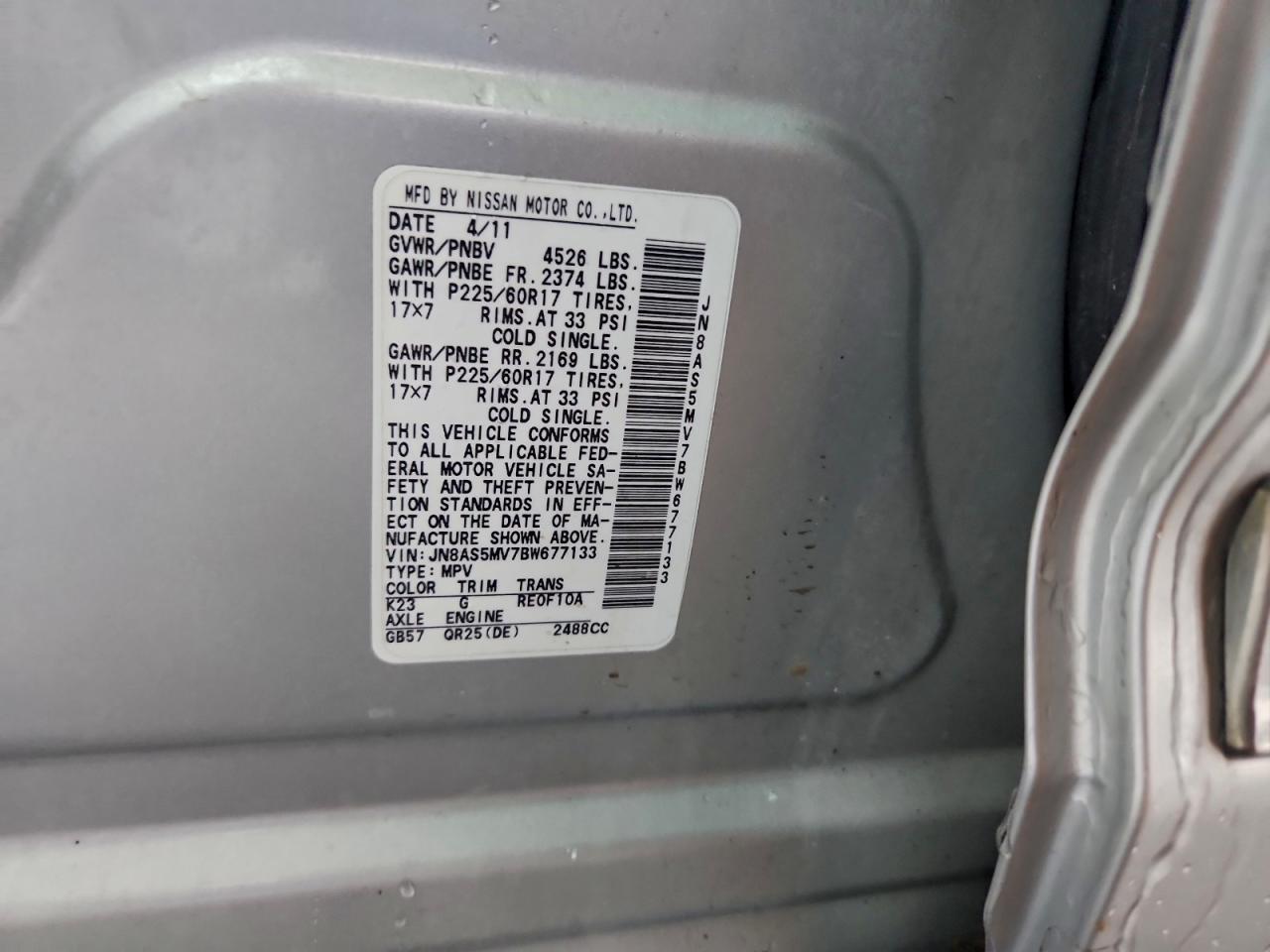 Nissan Rogue S Image 8