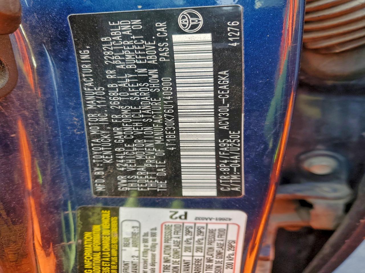 Toyota Camry Le Image 13